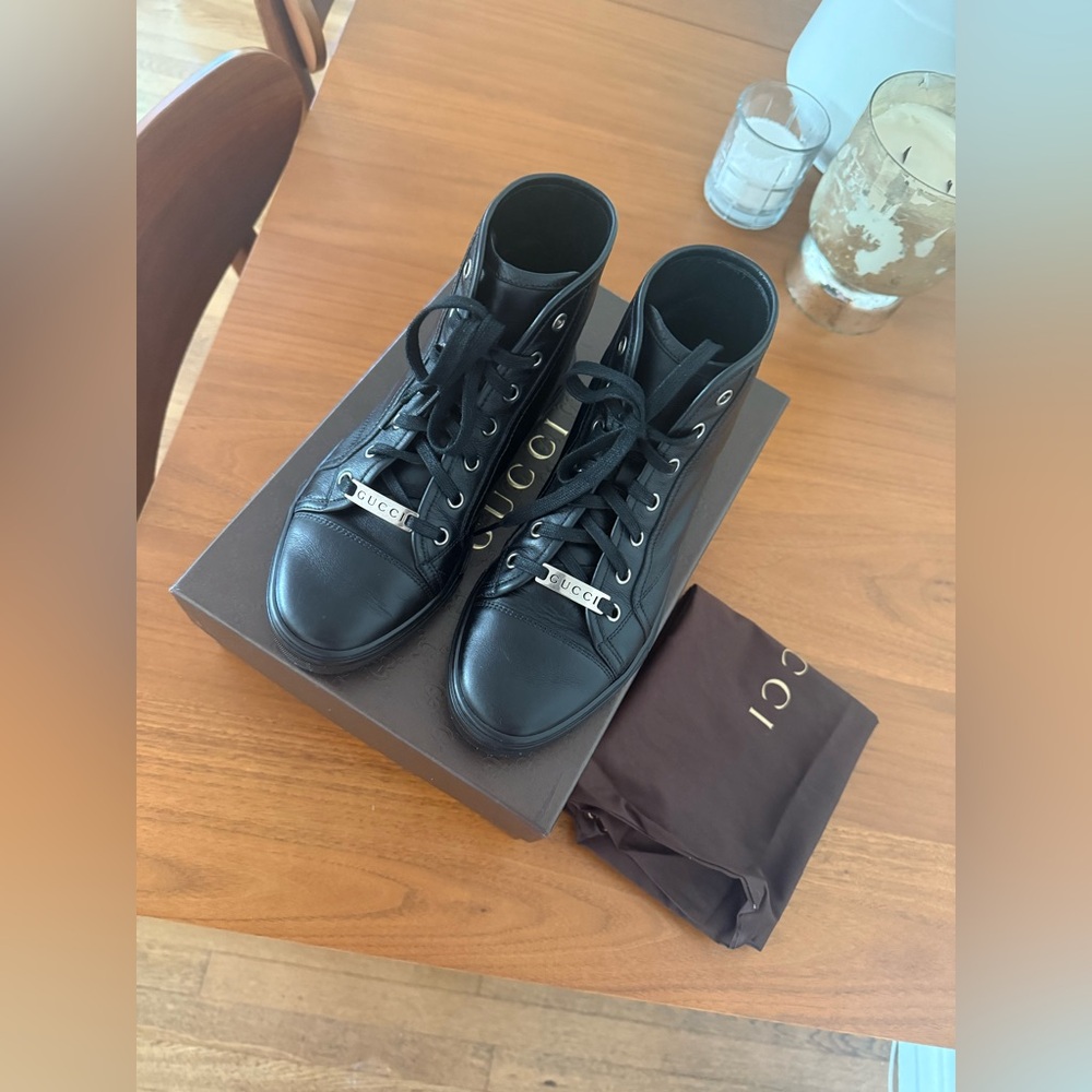 Gucci Black  High-Top Sneakers